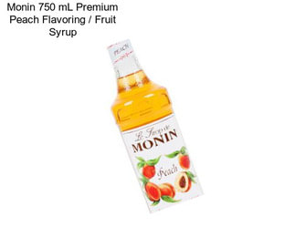 Monin 750 mL Premium Peach Flavoring / Fruit Syrup