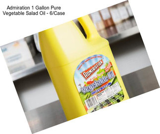 Admiration 1 Gallon Pure Vegetable Salad Oil - 6/Case