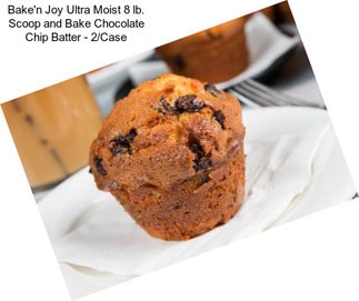 Bake\'n Joy Ultra Moist 8 lb. Scoop and Bake Chocolate Chip Batter - 2/Case