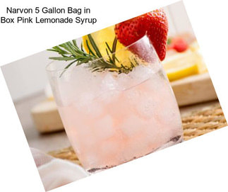 Narvon 5 Gallon Bag in Box Pink Lemonade Syrup