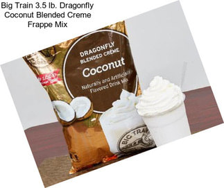 Big Train 3.5 lb. Dragonfly Coconut Blended Creme Frappe Mix