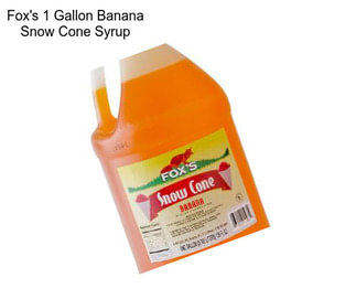 Fox\'s 1 Gallon Banana Snow Cone Syrup