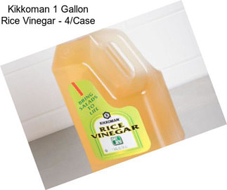 Kikkoman 1 Gallon Rice Vinegar - 4/Case