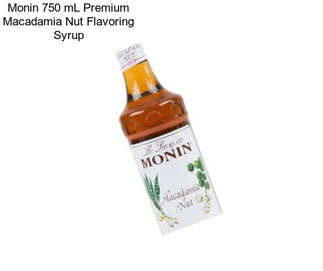 Monin 750 mL Premium Macadamia Nut Flavoring Syrup