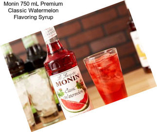 Monin 750 mL Premium Classic Watermelon Flavoring Syrup