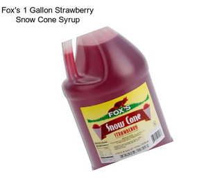 Fox\'s 1 Gallon Strawberry Snow Cone Syrup