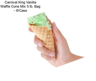 Carnival King Vanilla Waffle Cone Mix 5 lb. Bag - 6/Case