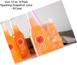 Izze 12 oz. 4-Pack Sparkling Grapefruit Juice - 6/Case