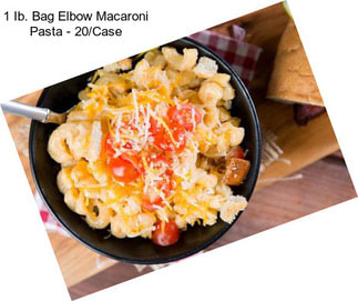 1 Ib. Bag Elbow Macaroni Pasta - 20/Case