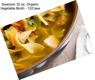 Swanson 32 oz. Organic Vegetable Broth - 12/Case