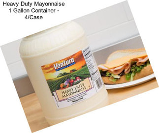 Heavy Duty Mayonnaise 1 Gallon Container - 4/Case