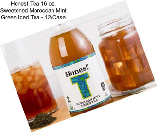 Honest Tea 16 oz. Sweetened Moroccan Mint Green Iced Tea - 12/Case