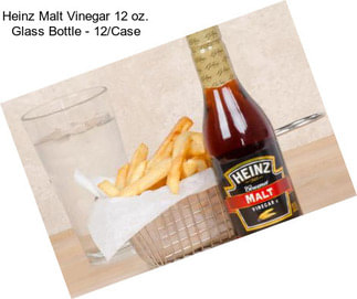 Heinz Malt Vinegar 12 oz. Glass Bottle - 12/Case