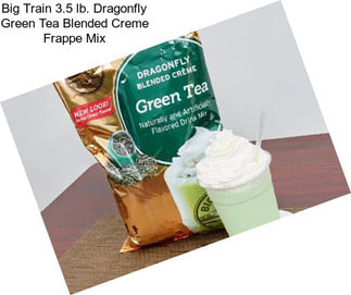 Big Train 3.5 lb. Dragonfly Green Tea Blended Creme Frappe Mix