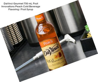 DaVinci Gourmet 750 mL Fruit Innovations Peach Cold Beverage Flavoring / Fruit Syrup