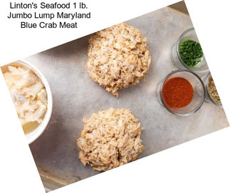 Linton\'s Seafood 1 lb. Jumbo Lump Maryland Blue Crab Meat