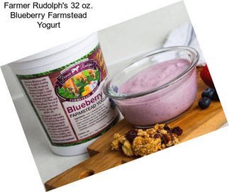 Farmer Rudolph\'s 32 oz. Blueberry Farmstead Yogurt