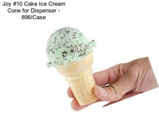 Joy #10 Cake Ice Cream Cone for Dispenser - 896/Case