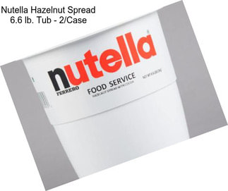 Nutella Hazelnut Spread 6.6 lb. Tub - 2/Case