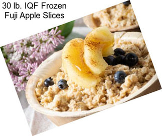 30 lb. IQF Frozen Fuji Apple Slices