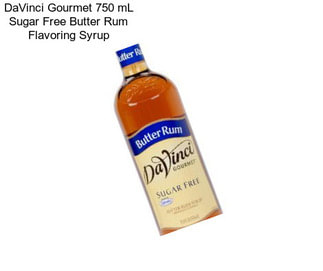 DaVinci Gourmet 750 mL Sugar Free Butter Rum Flavoring Syrup