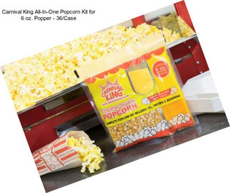 Carnival King All-In-One Popcorn Kit for 6 oz. Popper - 36/Case