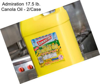 Admiration 17.5 lb. Canola Oil - 2/Case