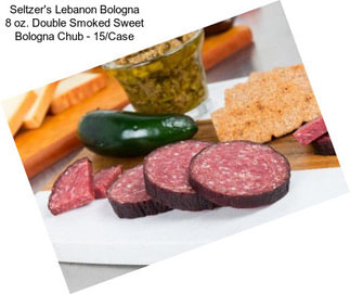Seltzer\'s Lebanon Bologna 8 oz. Double Smoked Sweet Bologna Chub - 15/Case