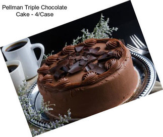 Pellman Triple Chocolate Cake - 4/Case