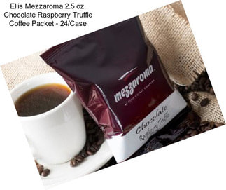 Ellis Mezzaroma 2.5 oz. Chocolate Raspberry Truffle Coffee Packet - 24/Case