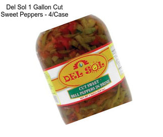 Del Sol 1 Gallon Cut Sweet Peppers - 4/Case