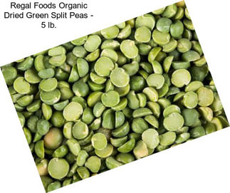 Regal Foods Organic Dried Green Split Peas - 5 lb.