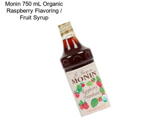 Monin 750 mL Organic Raspberry Flavoring / Fruit Syrup