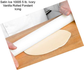 Satin Ice 10005 5 lb. Ivory Vanilla Rolled Fondant Icing