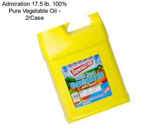 Admiration 17.5 lb. 100% Pure Vegetable Oil - 2/Case