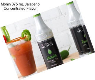 Monin 375 mL Jalapeno Concentrated Flavor