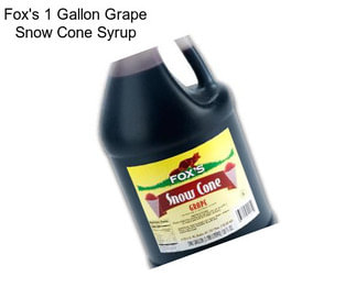 Fox\'s 1 Gallon Grape Snow Cone Syrup