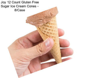 Joy 12 Count Gluten Free Sugar Ice Cream Cones - 8/Case