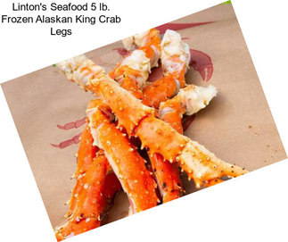 Linton\'s Seafood 5 lb. Frozen Alaskan King Crab Legs