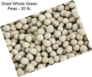 Dried Whole Green Peas - 20 lb.