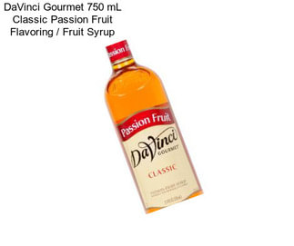 DaVinci Gourmet 750 mL Classic Passion Fruit Flavoring / Fruit Syrup