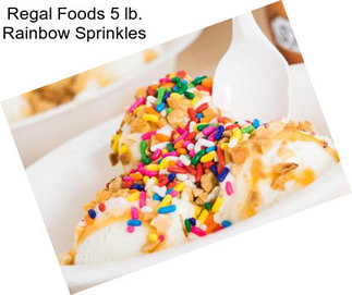 Regal Foods 5 lb. Rainbow Sprinkles