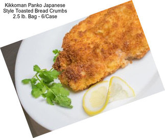 Kikkoman Panko Japanese Style Toasted Bread Crumbs 2.5 lb. Bag - 6/Case