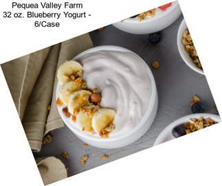 Pequea Valley Farm 32 oz. Blueberry Yogurt - 6/Case
