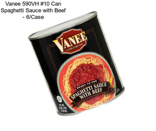 Vanee 590VH #10 Can Spaghetti Sauce with Beef - 6/Case