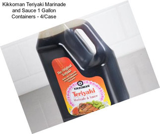 Kikkoman Teriyaki Marinade and Sauce 1 Gallon Containers - 4/Case