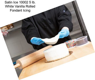 Satin Ice 10002 5 lb. White Vanilla Rolled Fondant Icing