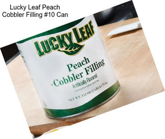 Lucky Leaf Peach Cobbler Filling #10 Can