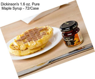 Dickinson\'s 1.6 oz. Pure Maple Syrup - 72/Case