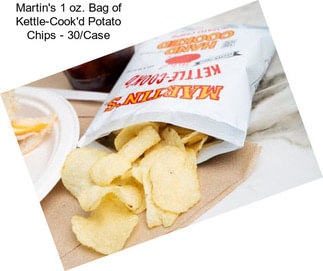 Martin\'s 1 oz. Bag of Kettle-Cook\'d Potato Chips - 30/Case